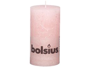 Bolsius stompkaars Rustiek pastel roze 130/68 mm