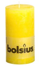 Bolsius stompkaars Rustiek zonnegeel 130/68 mm
