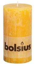 Bolsius stompkaars Rustiek okergeel 130/68 mm