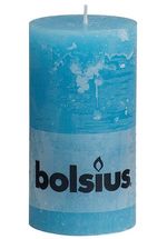 Bolsius stompkaars Rustiek aqua 130/68 mm