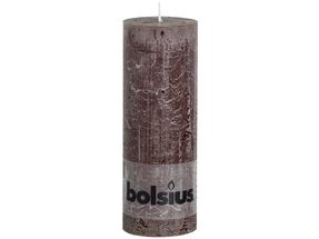 Bolsius stompkaars Rustiek chocoladebruin 190/68 mm