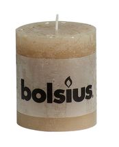 Bolsius stompkaars Rustiek beige 80/68 mm