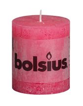 Bolsius stompkaars Rustiek fuchsia 80/68 mm