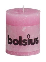 Bolsius stompkaars Rustiek roze 80/68 mm