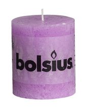 Bolsius stompkaars Rustiek lila 80/68 mm