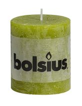 Bolsius stompkaars Rustiek groen 80/68 mm