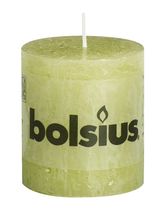 Bolsius stompkaars Rustiek pastel groen 80/68 mm
