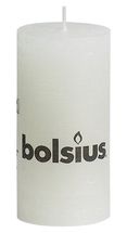 Bolsius stompkaars Rustiek wit 100/50 mm