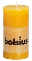 Bolsius stompkaars Rustiek okergeel 100/50 mm