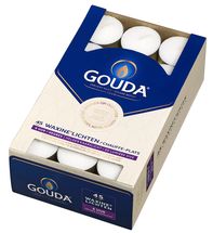 Gouda Teelichter Weiß - 45 Stück
