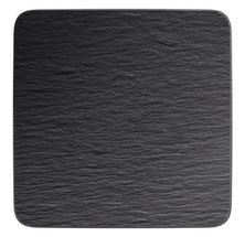 Plat de service Villeroy et Boch Manufacture Rock noir 32,5x32,5 cm