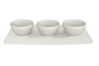 Villeroy &amp; Boch Dipschaaltjes Set Manufacture Rock Wit 4-Delig
