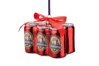 Decoración de Árbol de Navidad Lata de Cerveza Sixpack