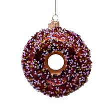 Vondels Kerstbal Donut Bruin