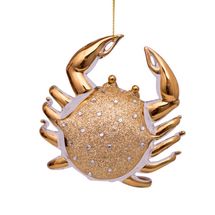 Vondels Kerstbal Krab Goud