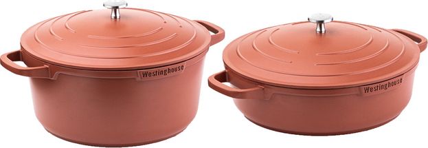 Ensemble de casseroles Westinghouse Performance (poêle à rôtir + poêle à tapas) ø 28 cm - Rouge - Induction et toutes autres sources de chaleur