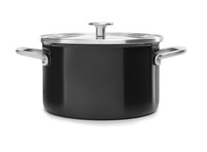 Casserole KitchenAid en acier avec revêtement émaillé noir onyx - ø 20 cm / 3,7 litres