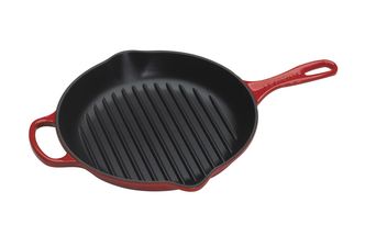 Le Creuset grillpan rond kersenrood Ø 26 cm
