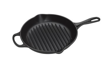 Le Creuset grillpan rond zwart Ø 26 cm