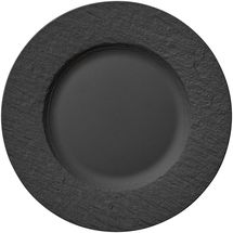 Assiette de table Villeroy &amp; Boch Manufacture Rock - Noir - ø 27 cm
