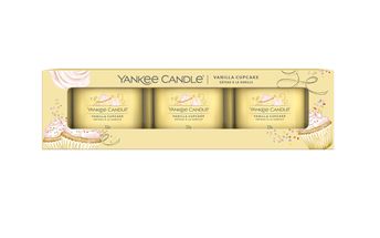 Set regalo Yankee Candle Vanilla Cupcake - 3 pezzi