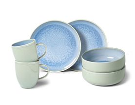 Set piatti Villeroy &amp; Boch Crafted blueberry turquoise - 6 pezzi