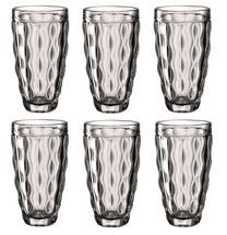 Leonardo Longdrinkglazen Brindisi Grijs 370 ml - 6 Stuks