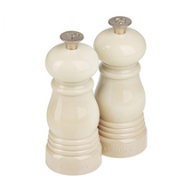 Le Creuset mini peper- en zoutmolen creme