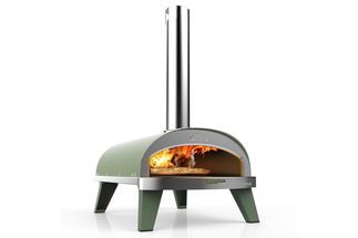 ZiiPa Pizza Oven Piana - Houtgestookt - met Thermometer - Eucalyptus - voor ø 30 cm pizza's - Roterende pizzasteen
