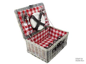 Panier de pique nique CasaLupo Diamant rouge 4 personnes