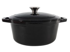 Cookinglife Cocotte en fonte noire - ø 24 cm / 4,5 litres