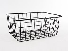 Opbergmandje Zwart 24 x 18 cm