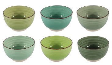 Studio Tavola Soup Bowls Summer Green ⌀ 14 cm - Set of 6