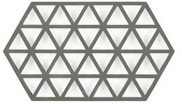 Zone Denmark Pannenonderzetter Triangles - Olive Green - 24 x 14 cm