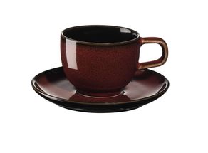 ASA Selection Espresso Cup and Saucer Kolibri Rusty Red 60 ml