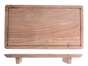 Cookinglife Serveerplank Cosy Met Groef Acacia 45 x 25 cm