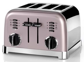 Grille-pain Cuisinart Style - CPT180PIE - 4 fentes - fonction de décongélation - 6 fonctions - vintage pink