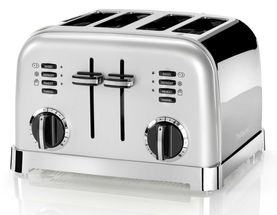 Cuisinart Broodrooster Style - 4 sleuven - frosted pearl - CPT180SE