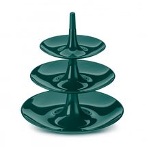 Koziol etagère Babell L emerald groen - 3 laags