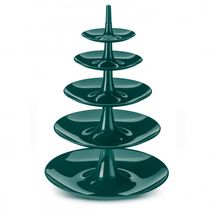 Koziol etagère Babell Big emerald groen - 5 laags