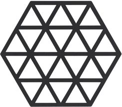Zone Denmark Pannenonderzetter Triangles - Black - 16 x 14 cm