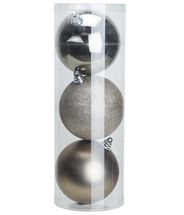 Boule de Noël Cosy &amp; Trendy  - Champagne - ø 15 cm - 3 pièces