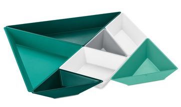 Koziol Schalenset Tangram Ready Groen Wit
