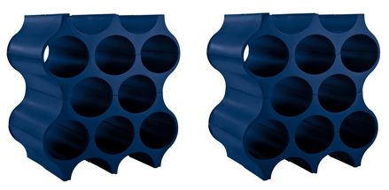 Koziol Wijnrekken Stapelbaar Set-Up Blauw - 2 Stuks
