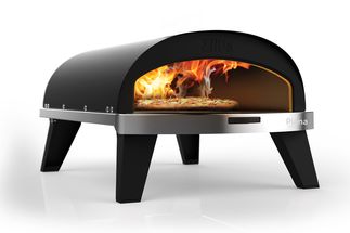 Four à pizza ZiiPa Piana - Modèle à gaz - avec thermomètre - Anthracite - pour des pizzas de ø 30 cm