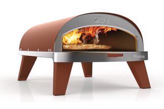 ZiiPa Pizzaofen Piana - Gasmodell - mit Thermometer - Terrakotta - für ø 30 cm Pizzen