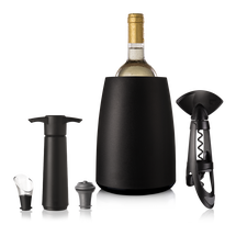 Set de Vin Elegant Vacu Vin - Noir - 4-Pièces
