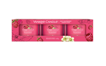 Coffret cadeau Yankee Candle Red Raspberry - 3 pièces