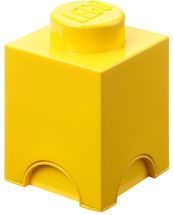 Boîte rangement Lego jaune 12,5 x 12,5 x 18 cm