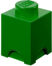 Boîte rangement Lego vert 12,5 x 12,5 x 18 cm
